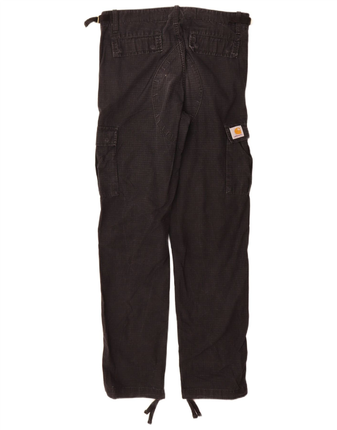 Calça cargo masculina Carhartt reta W29 L32 algodão xadrez preto