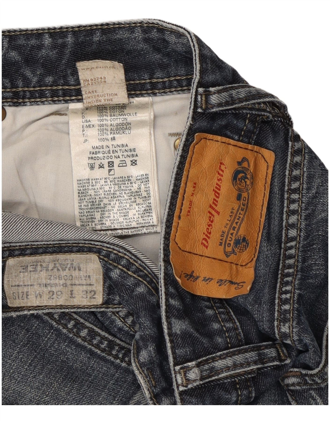 Diesel Masculino Waykee Regular Straight Jeans W29 L32 Azul Algodão