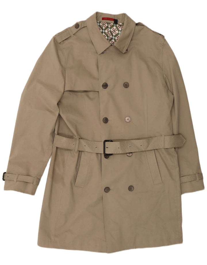 Trench Coat Masculino TED BAKER EU 44 XS Algodão Bege