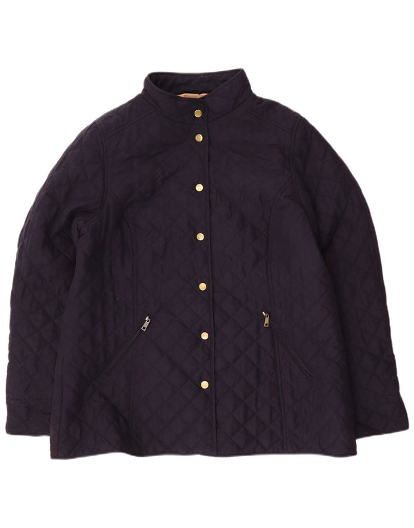 Jaqueta acolchoada feminina CLASSIC UK 18 XL azul marinho poliéster