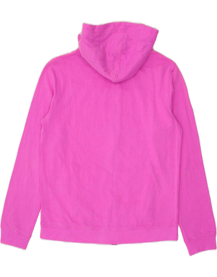DIADORA Womens Zip Hoodie Sweater UK 16 Large Pink Cotton Vintage Diadora and Second-Hand Diadora from Messina Hembry 