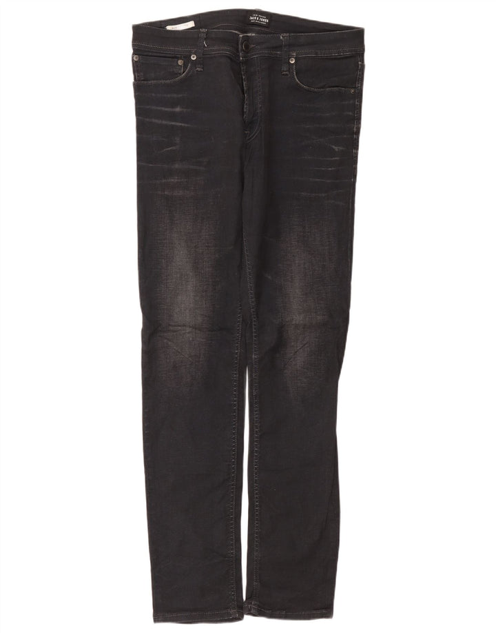 Jack & Jones Masculino Tim Slim Jeans W33 L34 Cinza Algodão