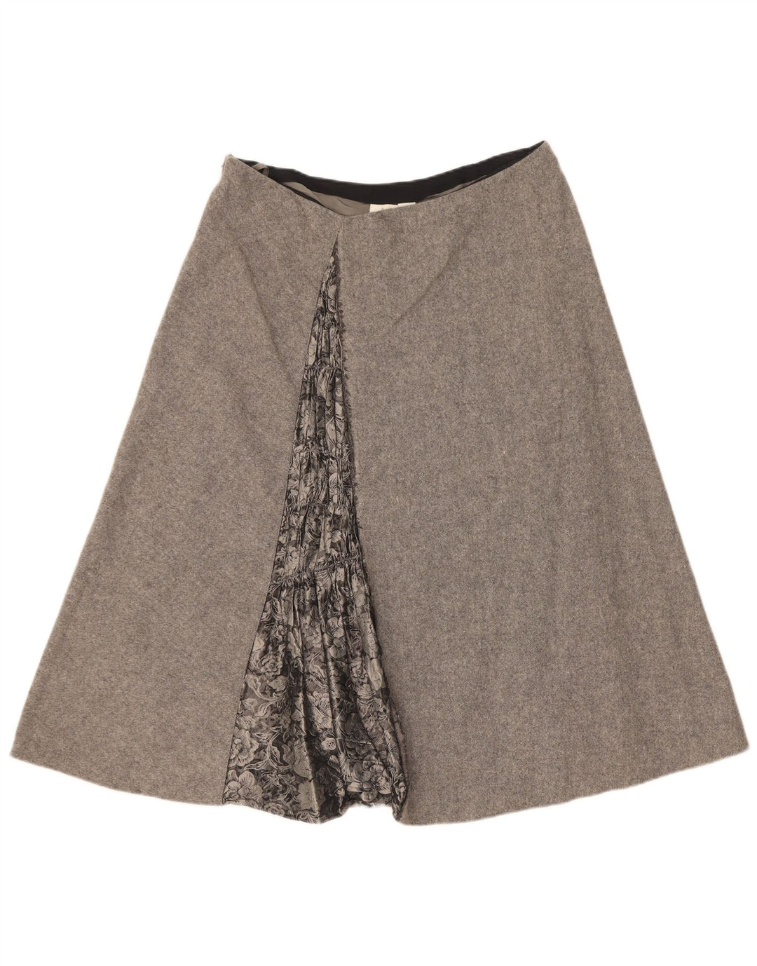 Saia feminina Dkny em linha A US 10 grande W32 lã cinza