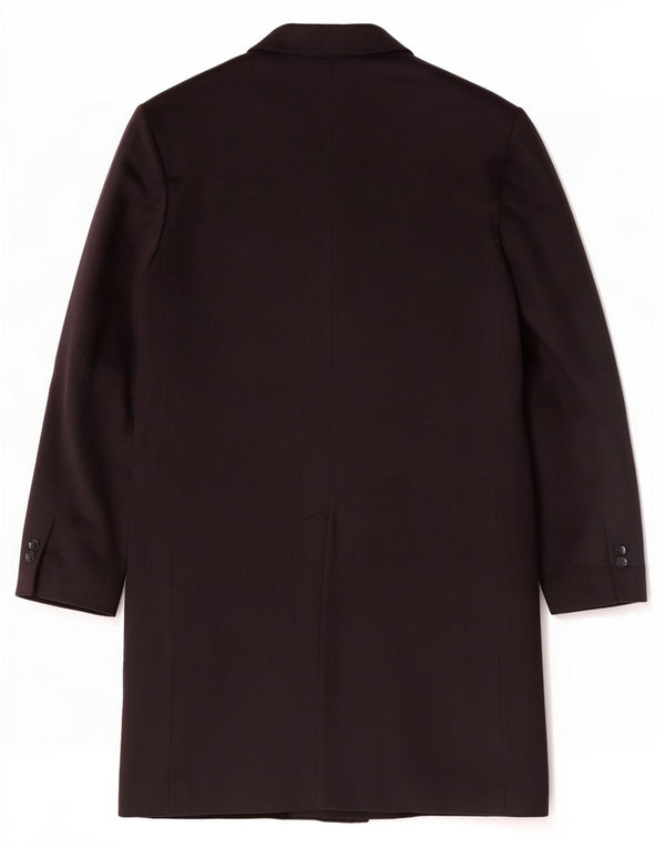 Bucalo Mens Overcoat IT 54 2XL Black Wool