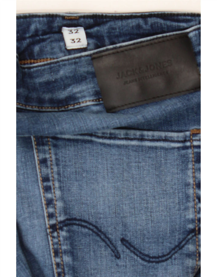 JACK & JONES Mens GLENN Slim Jeans W32 L32 Blue Vintage Jack & Jones and Second-Hand Jack & Jones from Messina Hembry 