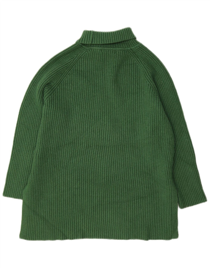 Suéter feminino Marks & Spencer com gola redonda Reino Unido 16 grande viscose verde