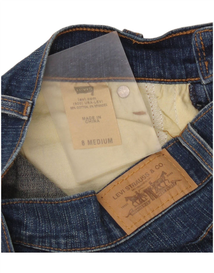 Calça jeans feminina Levi's 512 Perfectly Slimming Bootcut EUA 8 médio W28 L28 azul