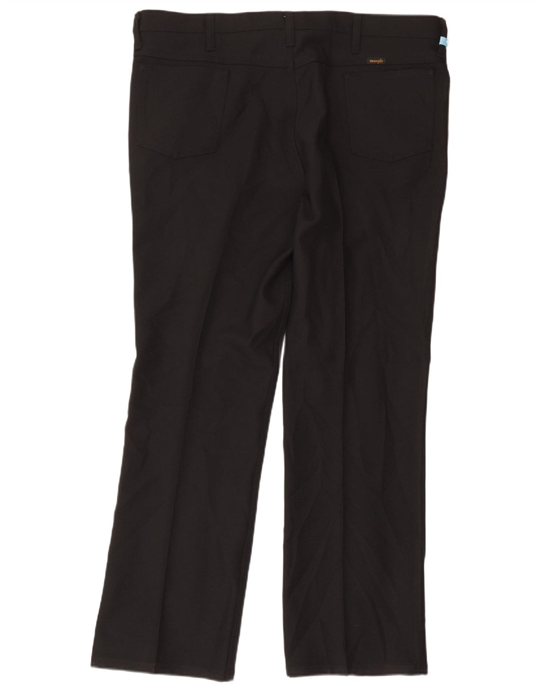Calça Wrangler masculina reta casual W42 L32 poliéster preto