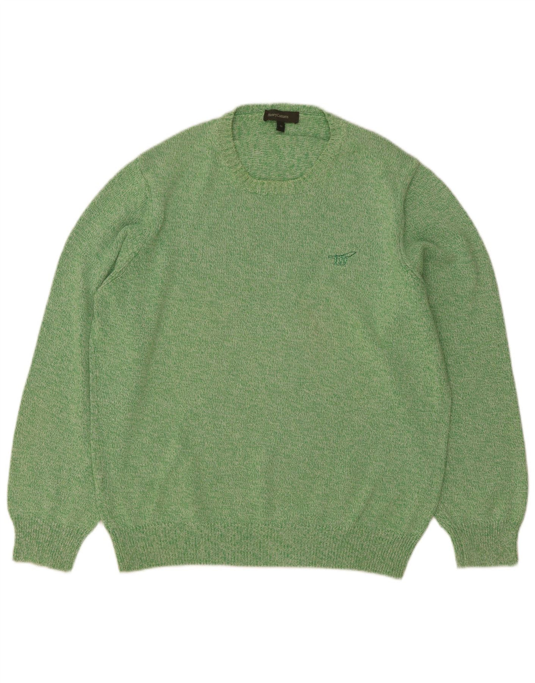 Suéter masculino Henry Cottons com gola redonda e algodão verde médio