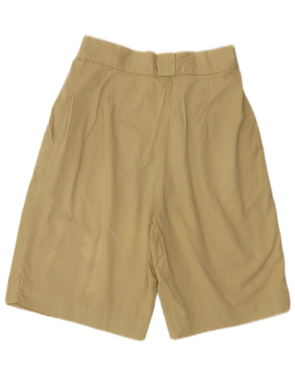 Benetton Shorts feminino casual de cintura alta com cintura alta IT 42 médio W27 bege