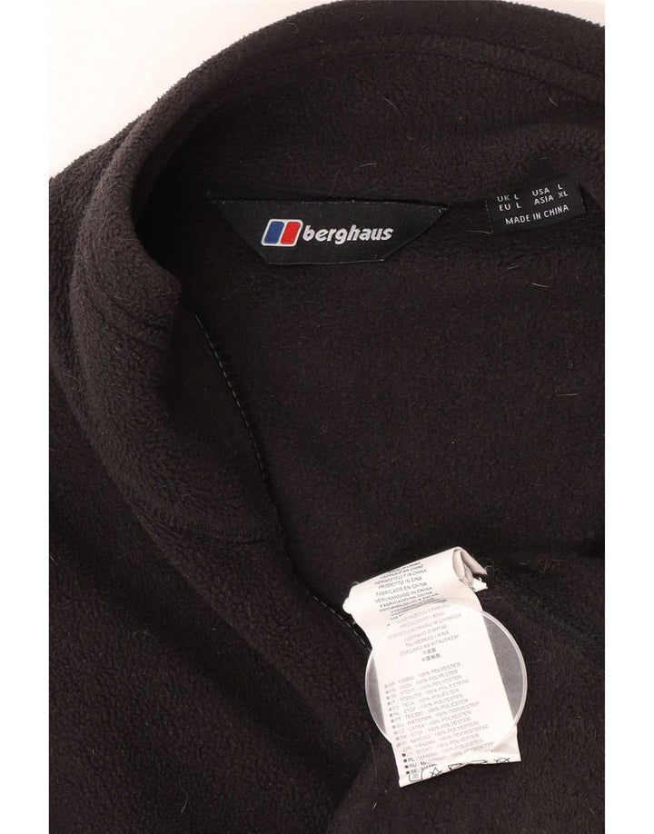Jaqueta de lã masculina Berghaus UK 40 grande poliéster preto