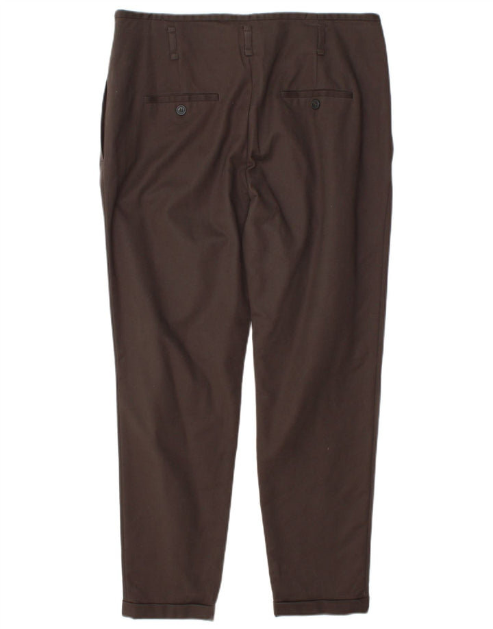Zara Calça Chino Feminina Pegged Grande W34 L27 Marrom