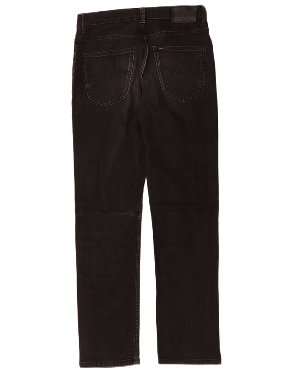 Lee Mens Brooklyn Straight Straight Jeans W30 L32 Algodão Preto