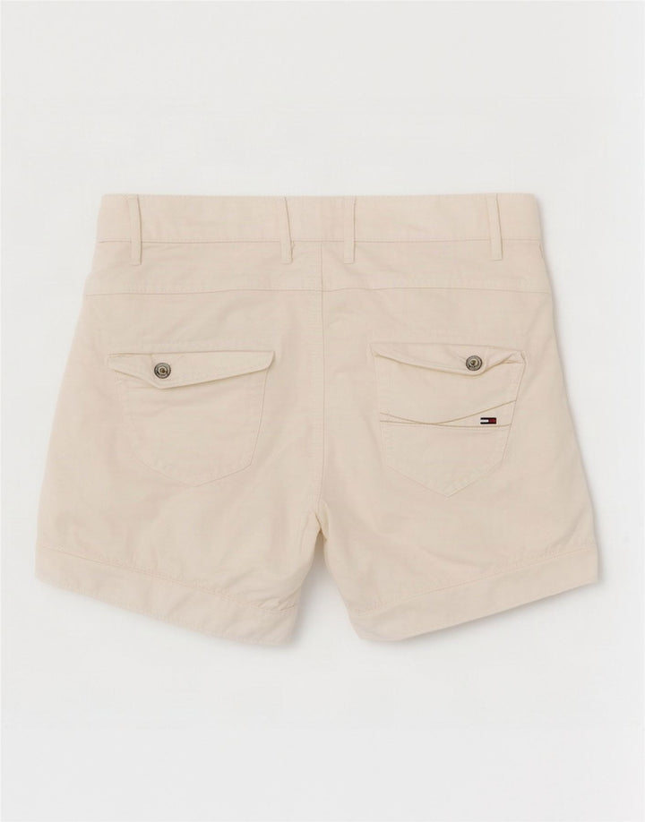 Shorts Chino feminino Tommy Hilfiger W27 pequeno algodão branco