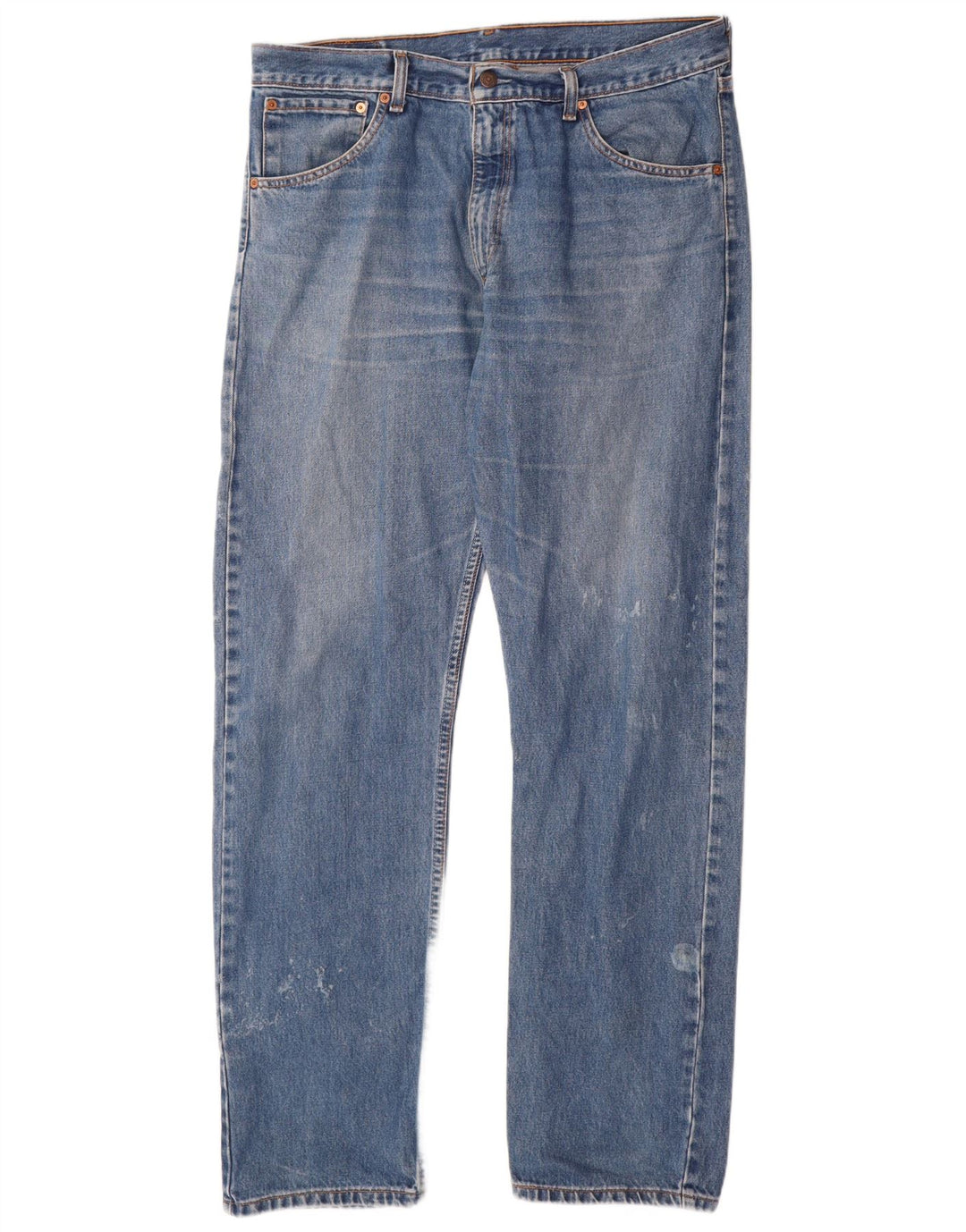 Levi's Masculino 521 Straight Jeans W38 L34 Azul Algodão