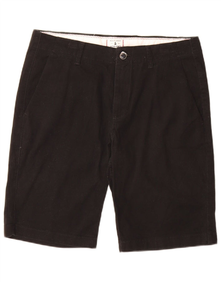 JACK & JONES Mens Chino Shorts Médio W32 Algodão Preto