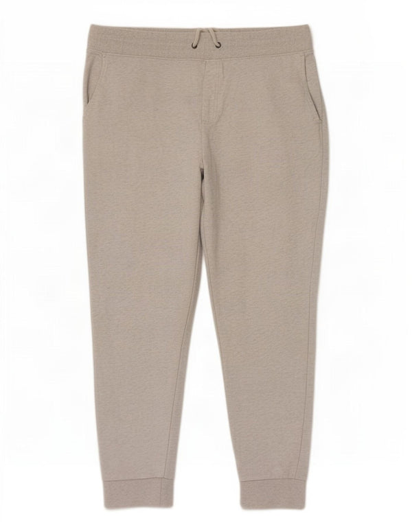 Calça esportiva masculina Marks & Spencer, joggers, algodão manchado cinza grande