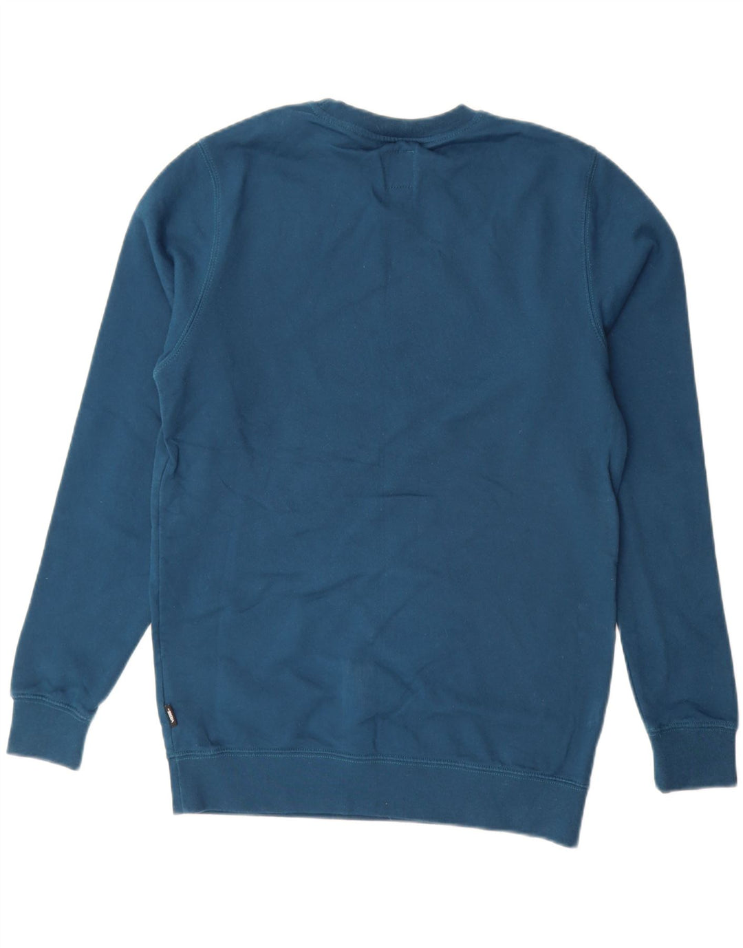 VANS Mens Graphic Moletom Jumper Pequeno Azul Algodão