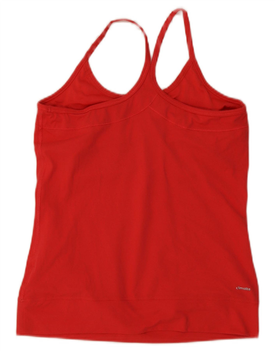 Adidas Womens Climalite Vest Top UK 12 Médio Poliéster Vermelho