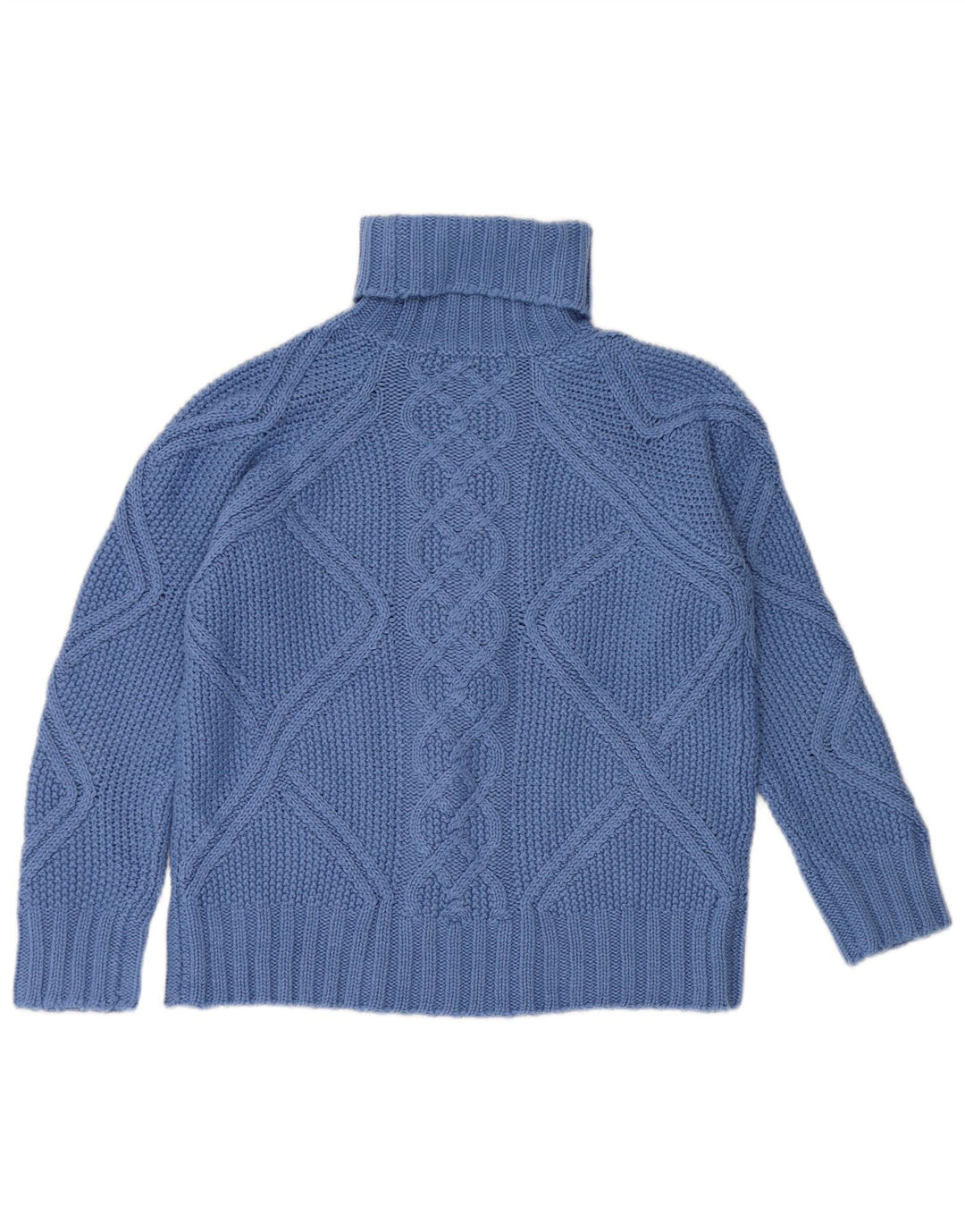 Suéter feminino OASIS com gola alta e gola redonda Reino Unido 6 XS azul acrílico