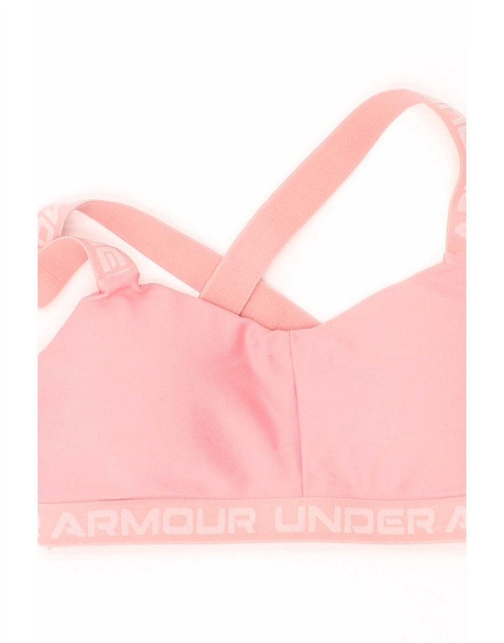 Under Armour feminino gráfico top pequeno/médio rosa colorblock esportivo