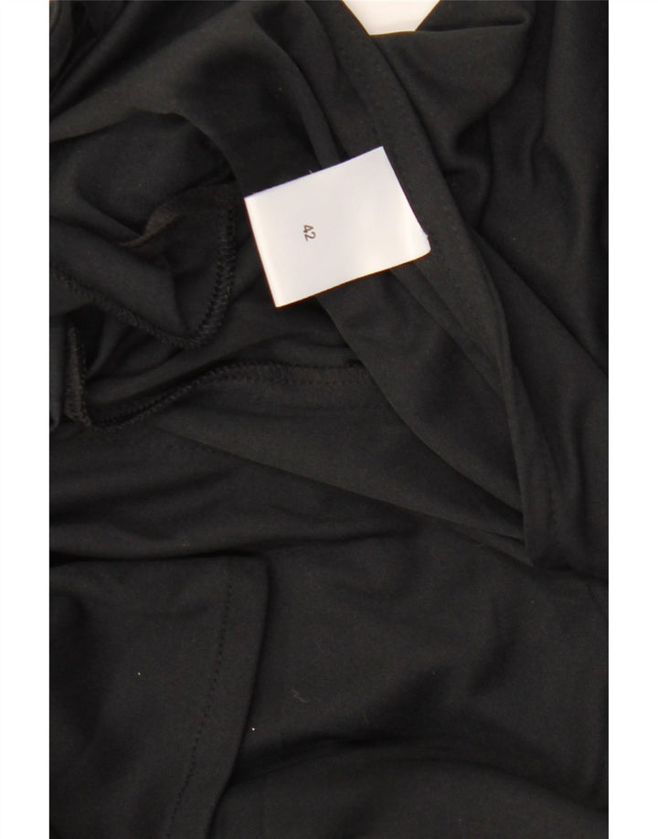 Vestido bainha feminino vintage IT 42 poliéster preto médio