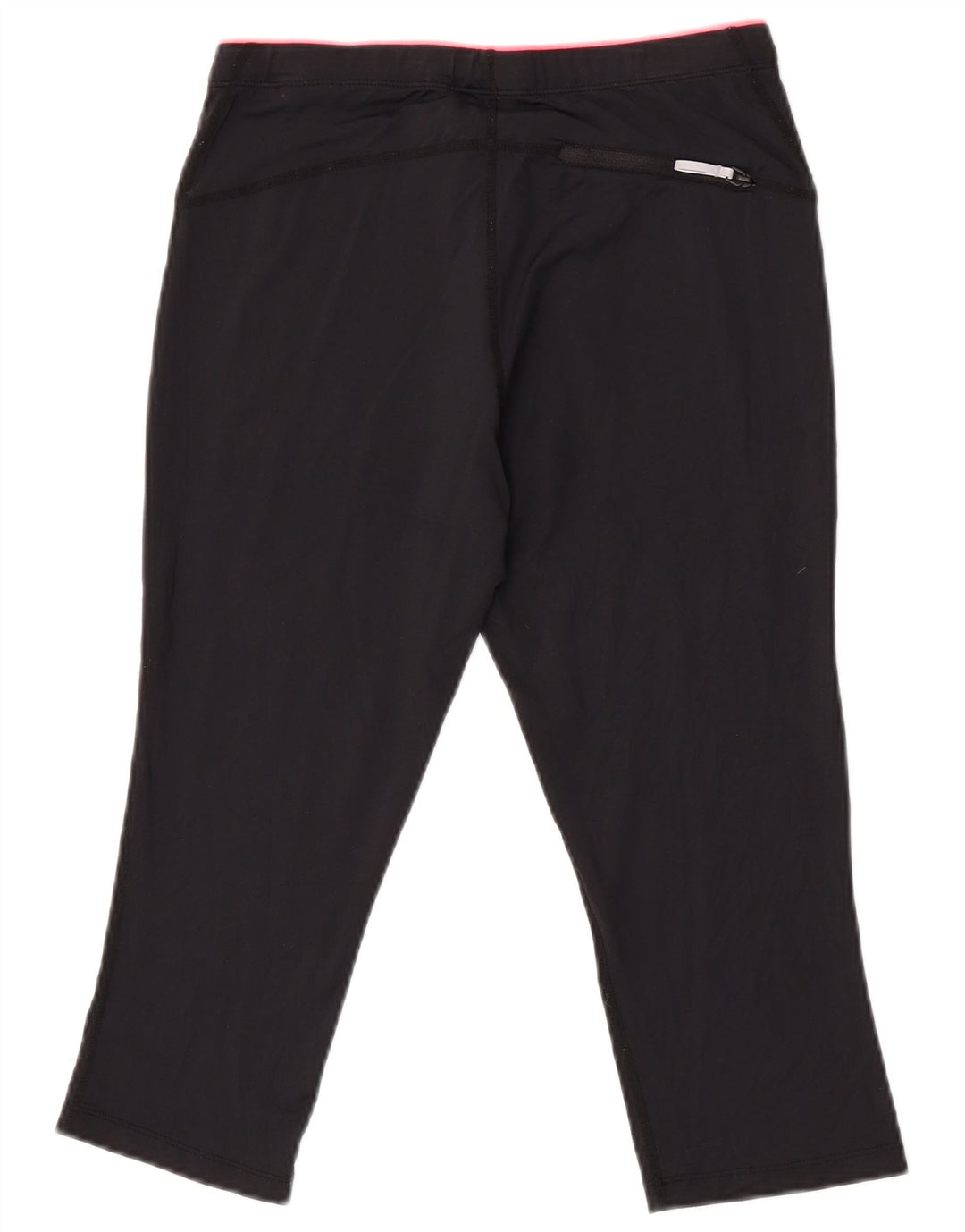 Calça de treino feminina Asics Graphic Capri UK 12 poliéster preto médio