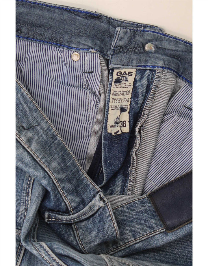 Calça jeans reta masculina Gas W36 L30 azul