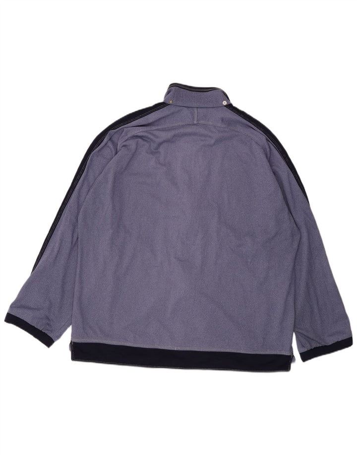 Diadora Womens Oversized Tracksuit Top Jacket UK 18 XL Azul Colourblock