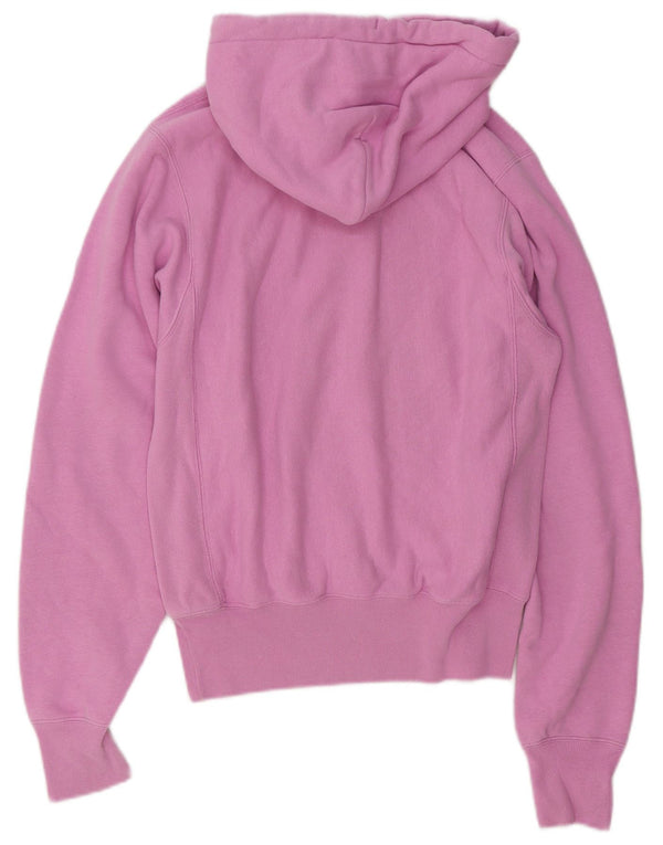 Jumper feminino Champion Reverse Weave Graphic Oversized com capuz UK 6 XS rosa