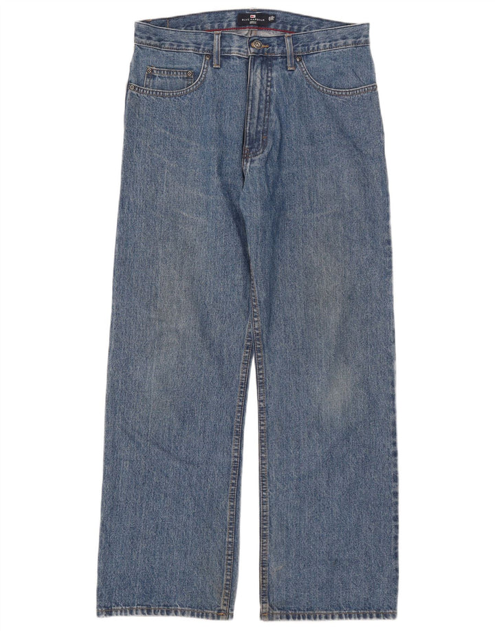 Jeans Marks & Spencer masculino Blue Harbor Straight W32 L29 algodão azul