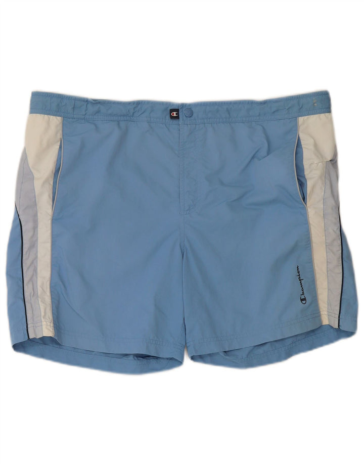 Shorts de natação masculino Champion 2XL azul colorblock poliéster