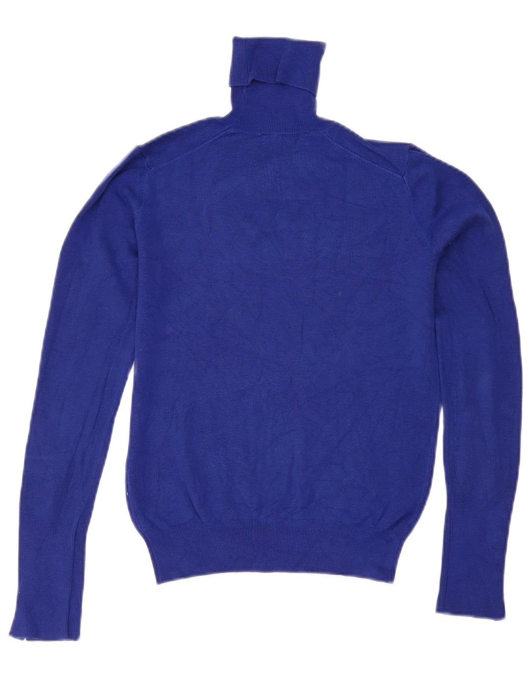 Zara Suéter feminino com gola redonda e gola redonda, Reino Unido 10 pequeno azul marinho