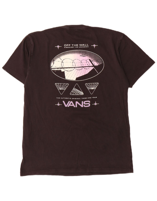 Camiseta Vans Masculina Classic Fit Graphic Top Grande Algodão Preto