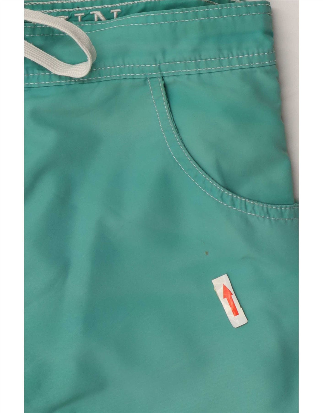 Shorts de natação masculino Sundek médio verde algodão colorblock