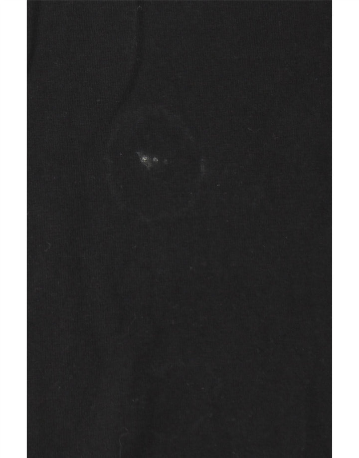 Camiseta masculina TOMMY HILFIGER de algodão preto médio