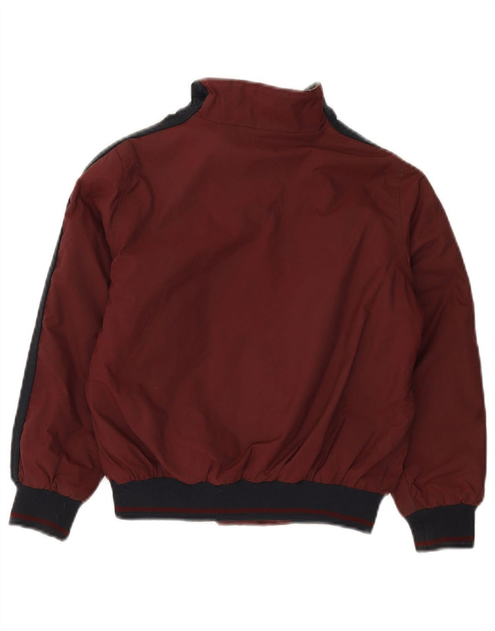 NORTH SAILS Boys Graphic Bomber Jacket 5-6 Years Burgundy Colourblock
