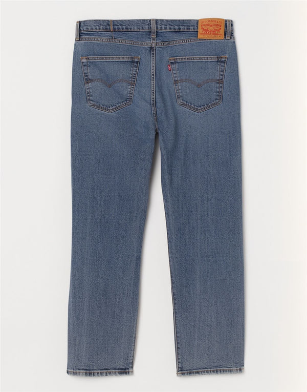 Levi's Masculino 505 Straight Jeans W40 L30 Azul Algodão
