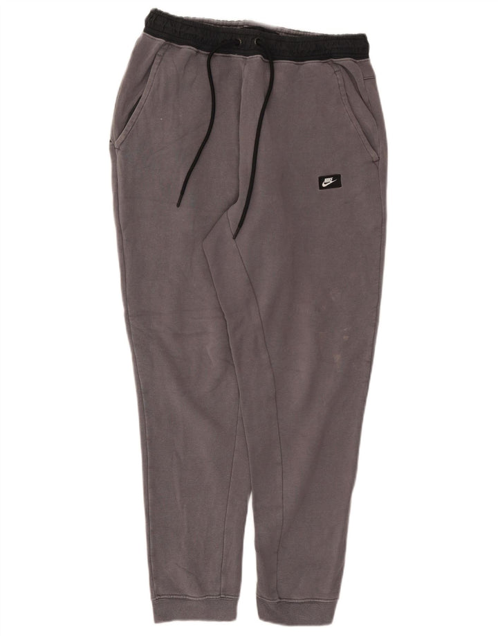 Calça de treino masculina Nike joggers cinza médio algodão