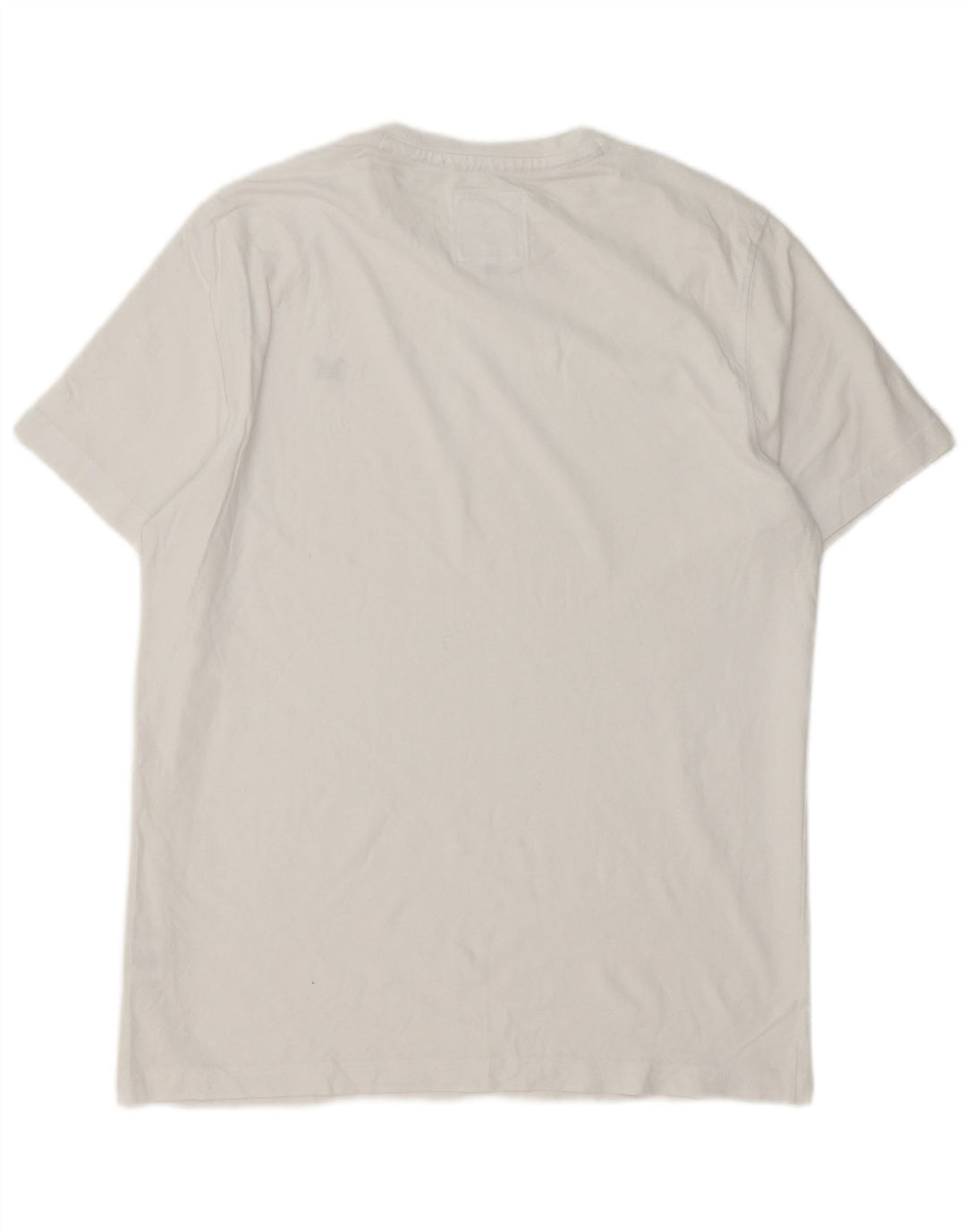 Camiseta masculina Crew Clothing Top grande algodão branco