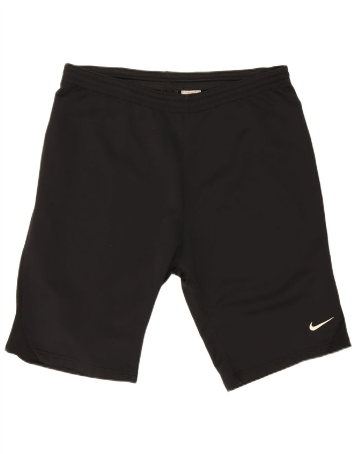 Shorts esportivos gráficos masculinos Nike grande poliéster preto