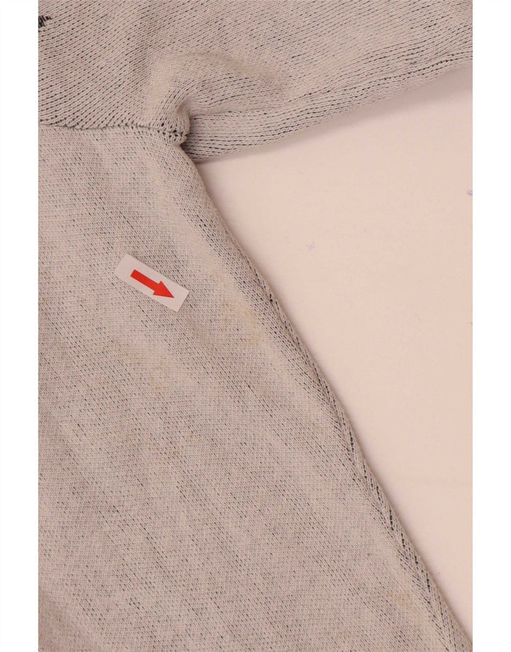 Suéter masculino Zara com gola canoa e algodão cinza médio