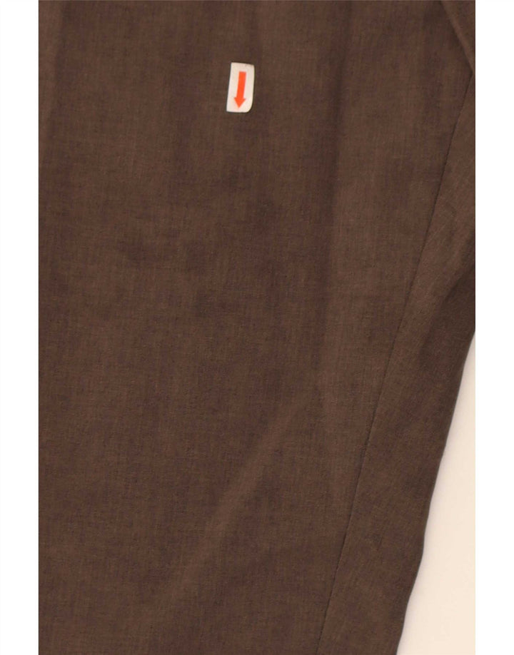Farah Calça Chino Masculina Reta W40 L31 Poliéster Marrom