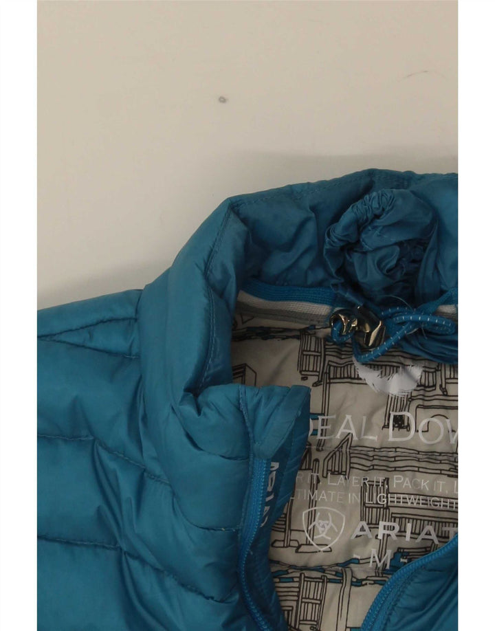 Colete acolchoado para meninas Ariat 9-10 anos nylon azul médio