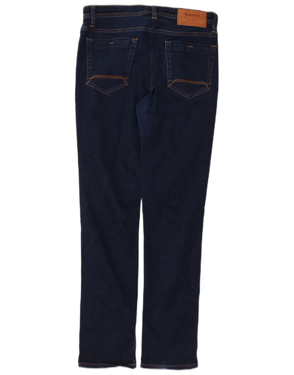 Timberland Mens Slim Jeans W30 L32 Azul Marinho Algodão