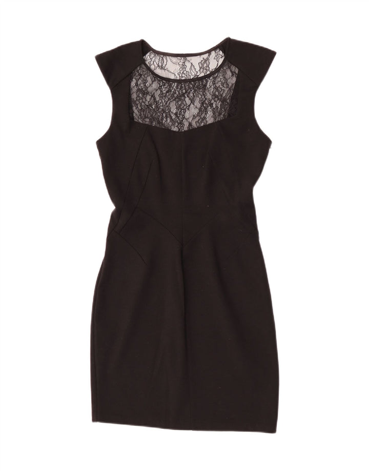 Vestido bainha feminino Oasis UK 12 poliéster preto médio