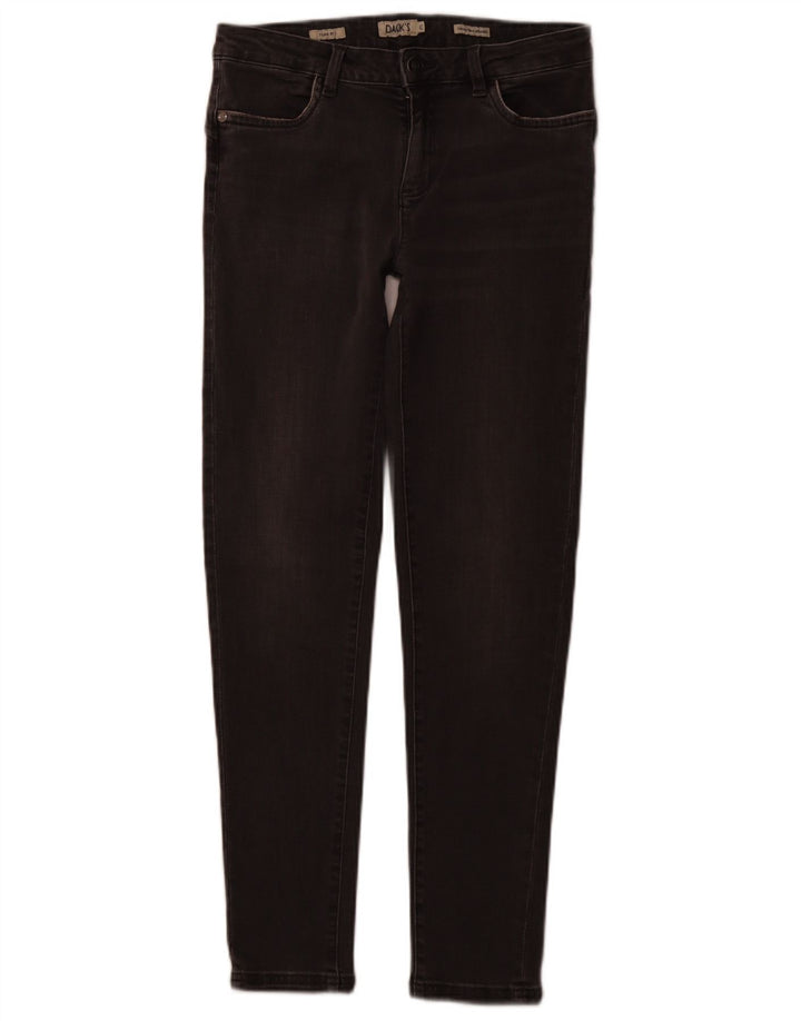 DACK'S Jeans Slim Feminino IT 42 Médio W28 L28 Algodão Cinza
