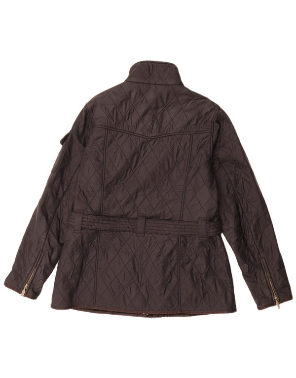 Jaqueta acolchoada feminina Barbour UK 14 grande preta