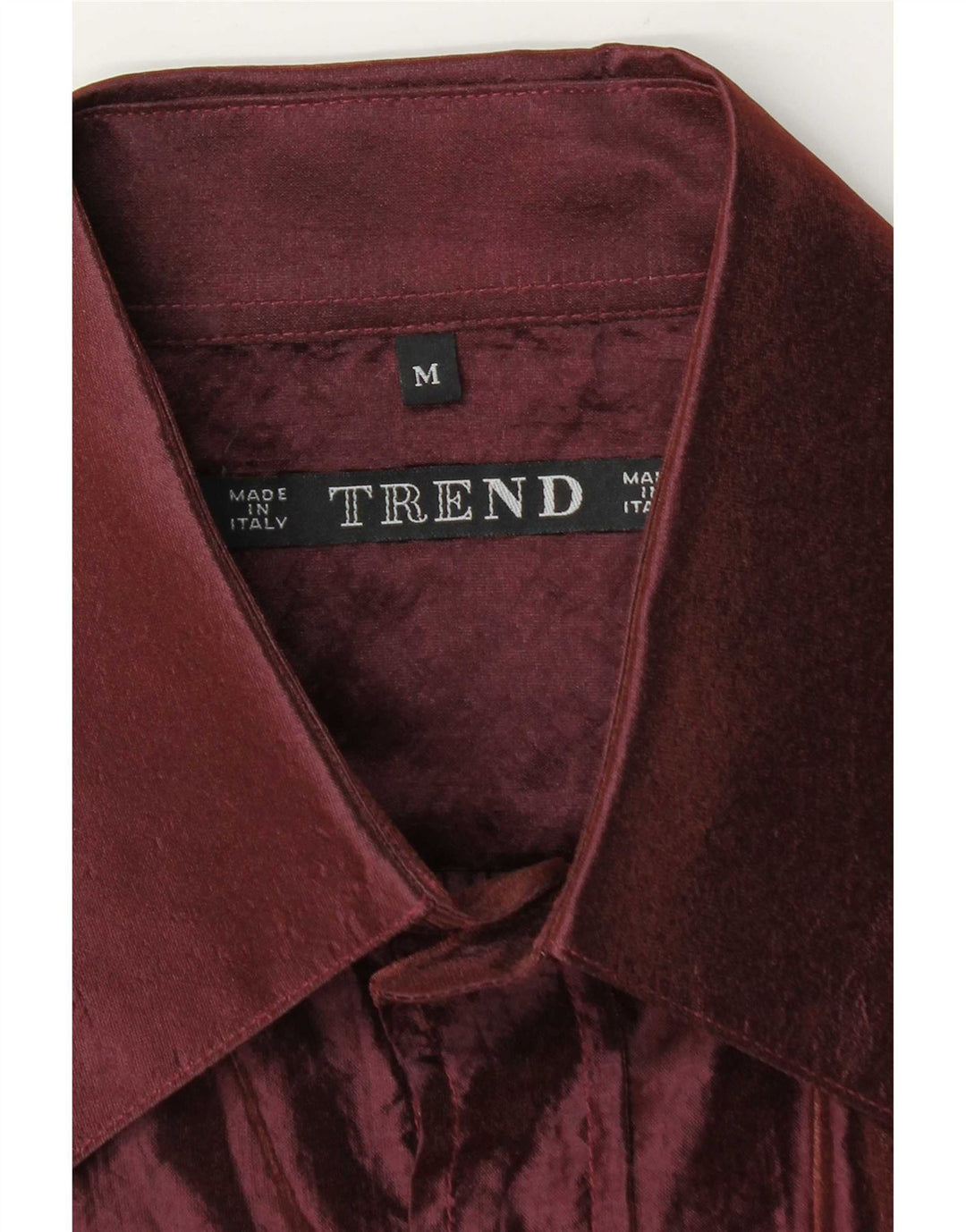 Trend Camisa Masculina Média Borgonha