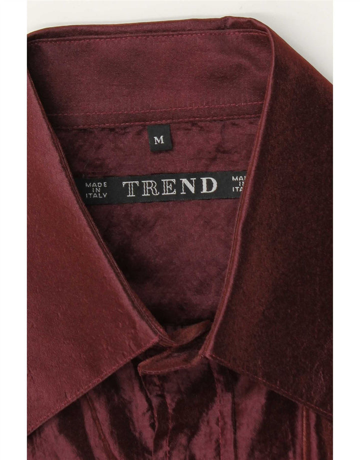 Trend Camisa Masculina Média Borgonha